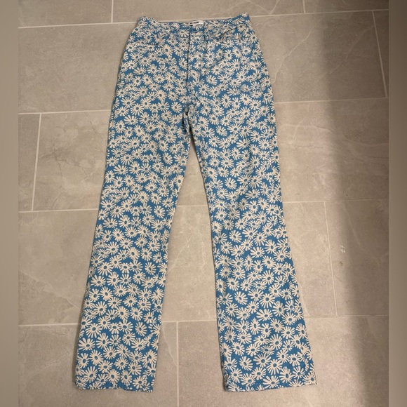 RE/DONE 70s Daisy Floral Bootcut High Rise Jeans Size 26 - Picture 3 of 10